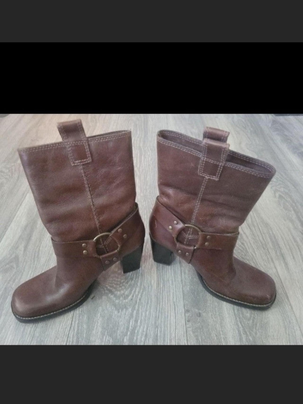 MIA Women's Brown Mid-Calf Heeled Boots